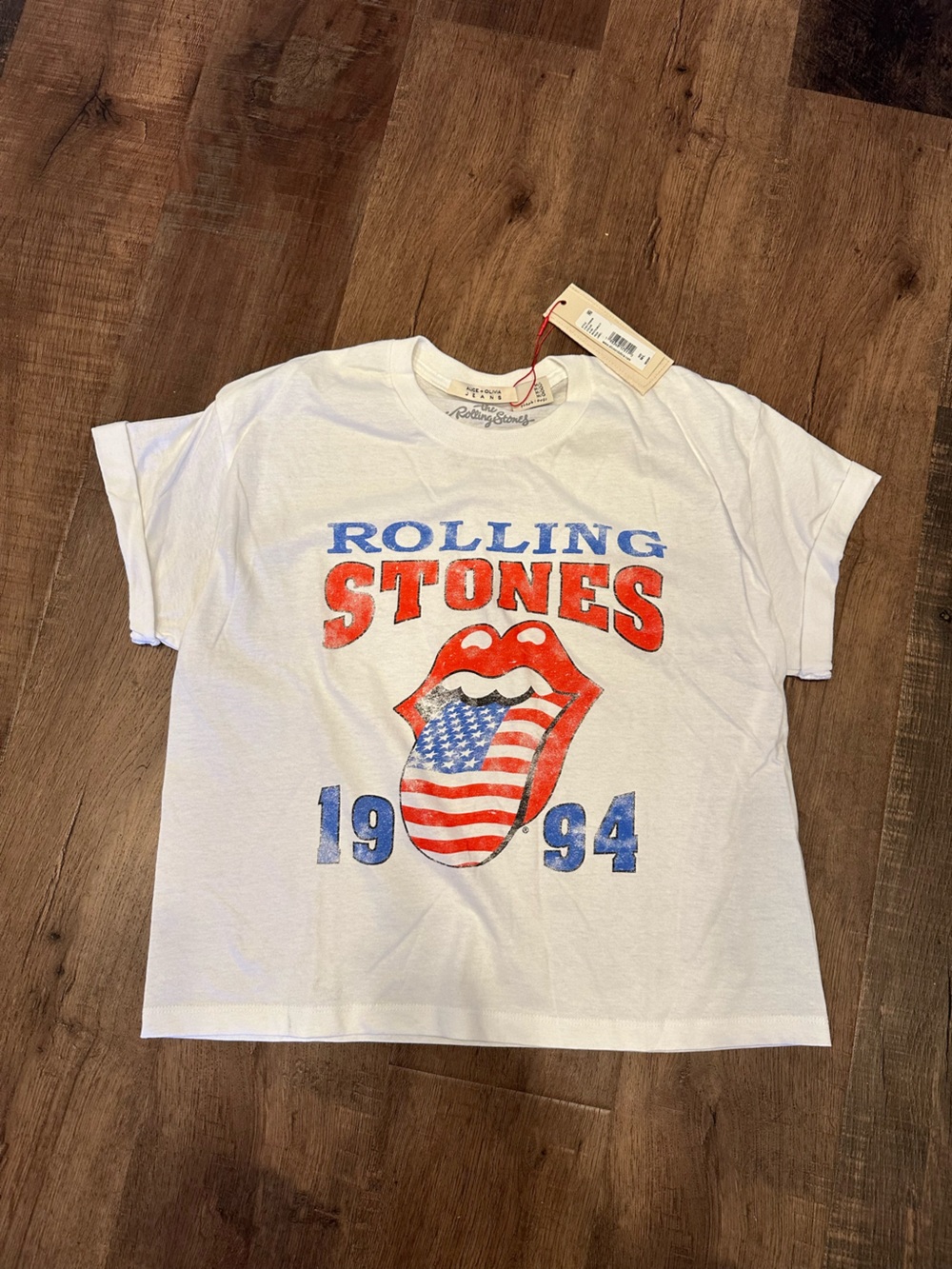 Alice+olivia Rolling Stones muscle tee White size M/L new with tags